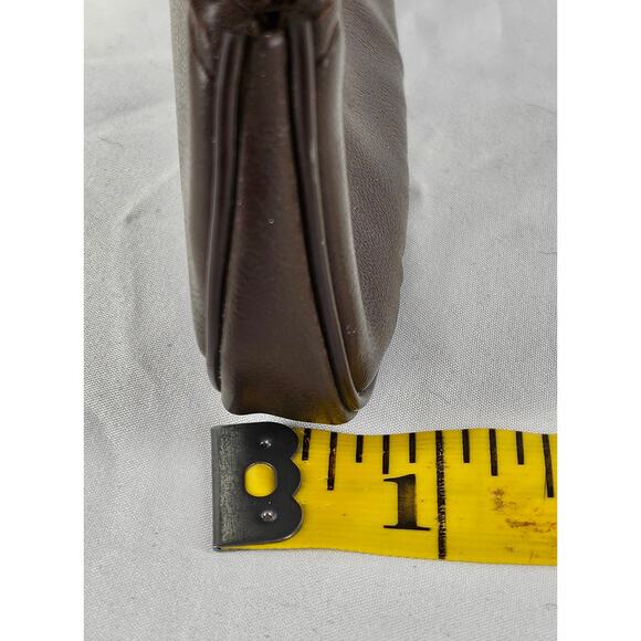 PICCADILLY VINTAGE LEATHERETTE COMPACT POUCH W/ KEY RING – MADE IN ENGLAND - Picture 10 of 10